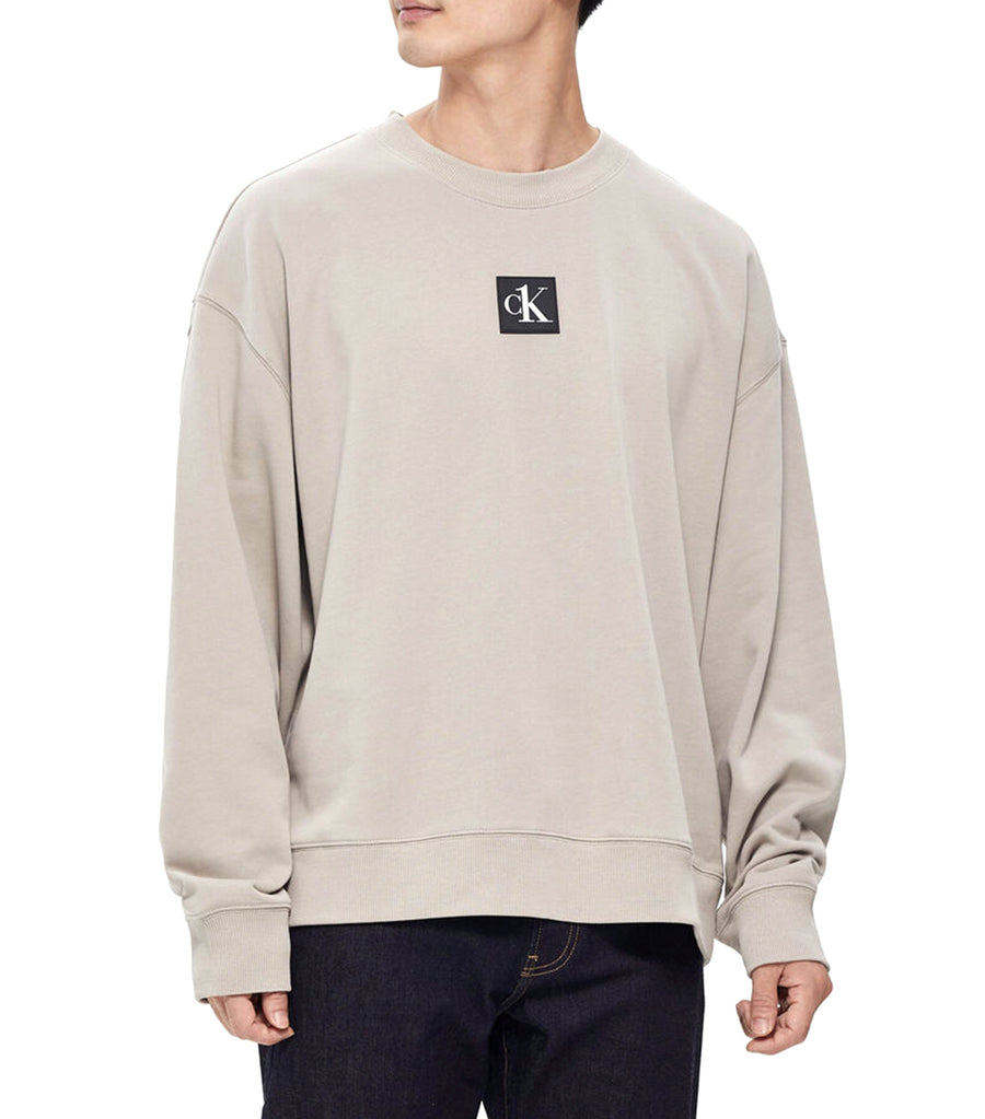 CK One Relaxed Fit Graphic Sweatshirt Gray