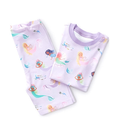 Mermaid Short Sleeve Organic Pajama Set