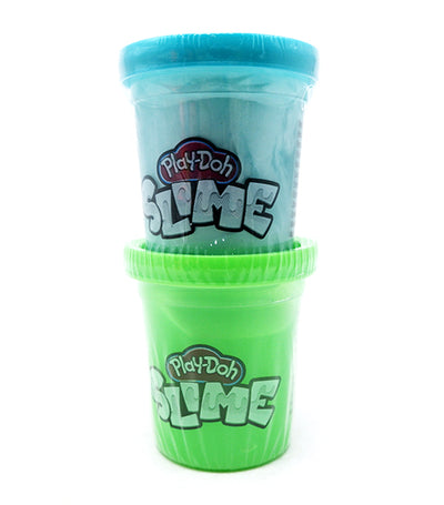 play-doh green and blue two-pack slime