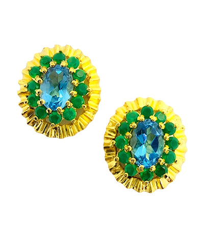 Mariana Gold Vermeil Earrings Multicolor