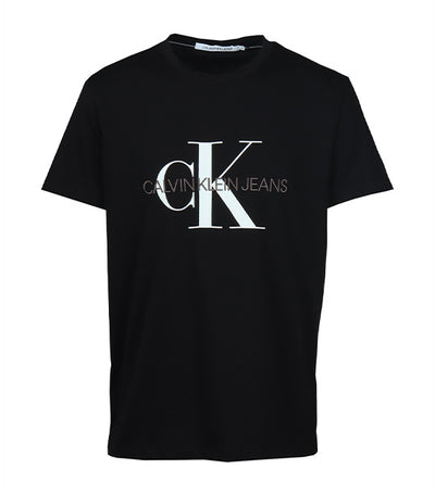Men's Monogram Embroidered Regular T-Shirt Black