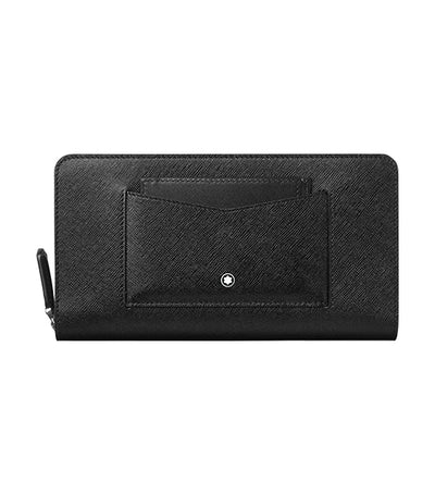 Sartorial Wallet 12cc All-Round Zip with Removable Card Holder Black
