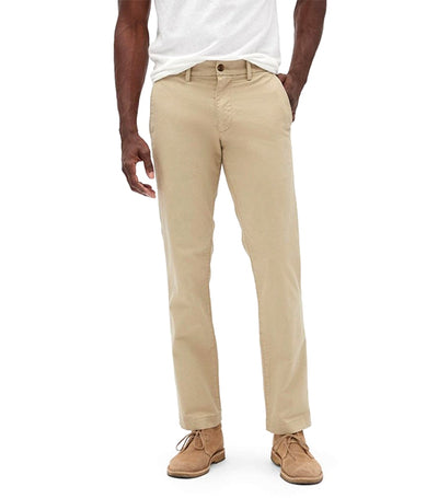GapFlex Essential Khakis in Straight Fit with Washwell Iconic Khaki