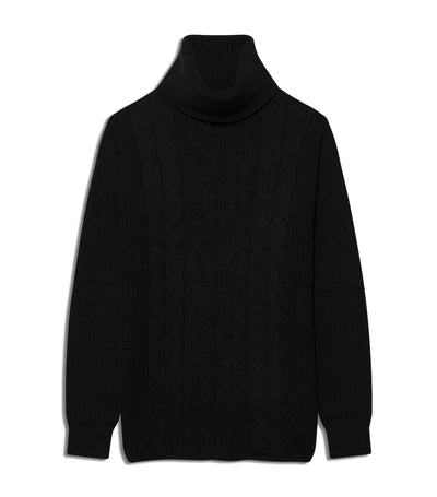 Men's Turtleneck Sweater True Black