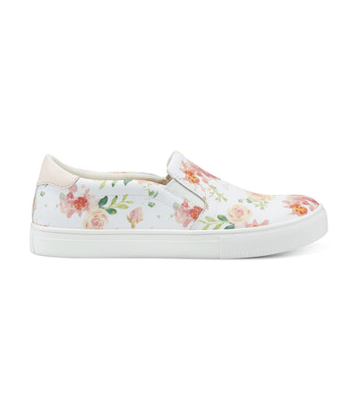 Key Eco Casual Sneakers White Floral