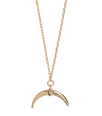 Horn Necklace Gold