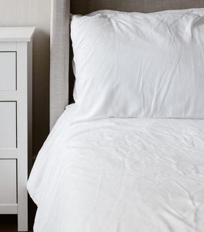 linen & homes bamboo luxury pillowcase (2-piece) - white