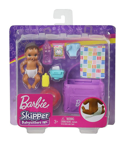 barbie® skipper™ babysitters inc. feeding and changing playset