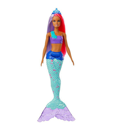 barbie® dreamtopia mermaid doll pink and purple hair