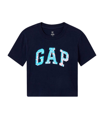gap interactive graphic short sleeve t-shirt blue