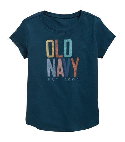 old navy toddler tidewater short-sleeve logo tee for toddler girls