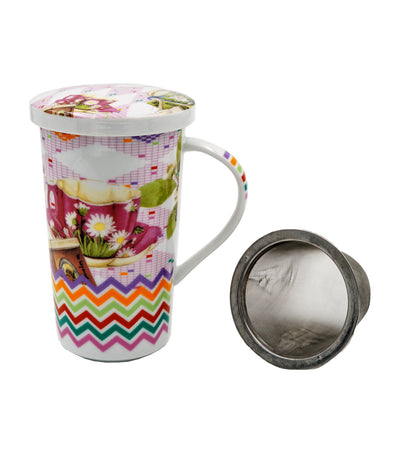 Multiple Choice Tea Mug with Strainer Set