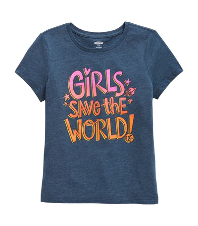 Short Sleeve Graphic T-Shirt for Girls - Tidewater