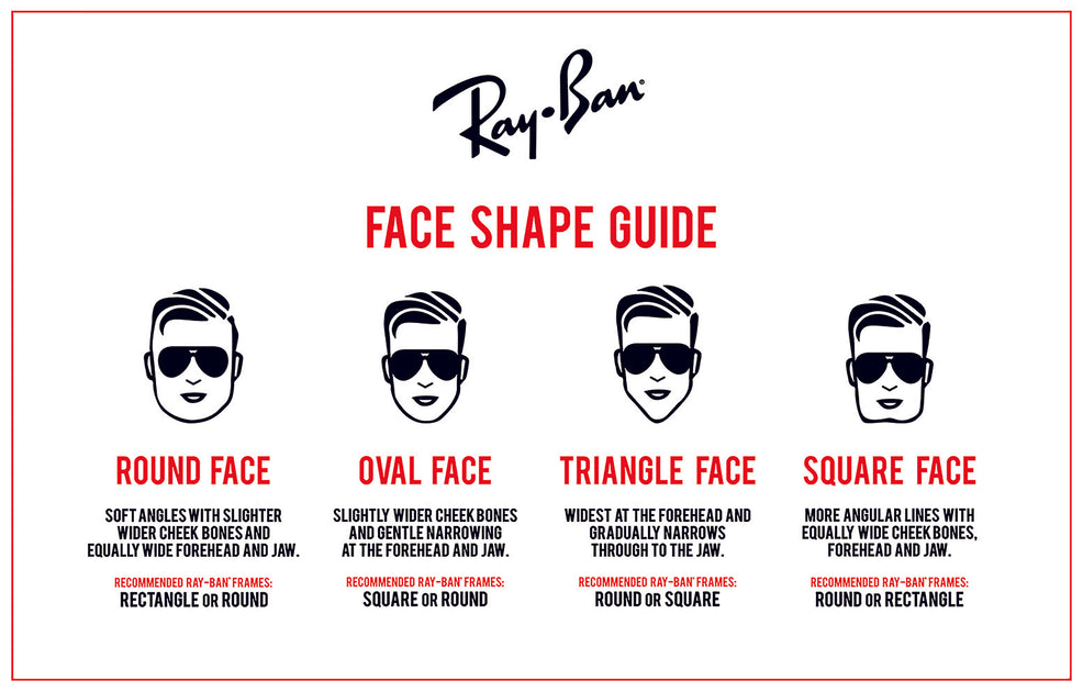 ray ban sunglasses face shape