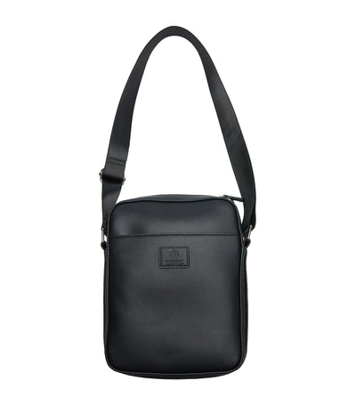 Faux Leather Small Sling Bag Black