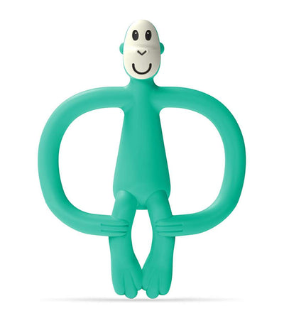 matchstick monkey green teething toy