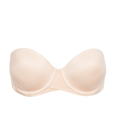 spanx pillow cup strapless bra nude