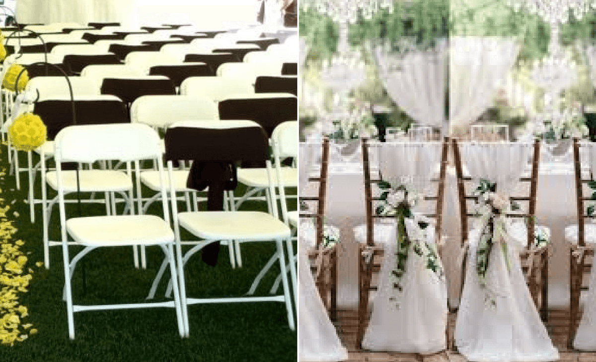 folding chair covers wedding