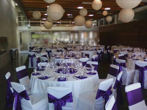 White Wedding Chair Covers