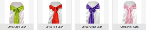 Satin Sashes