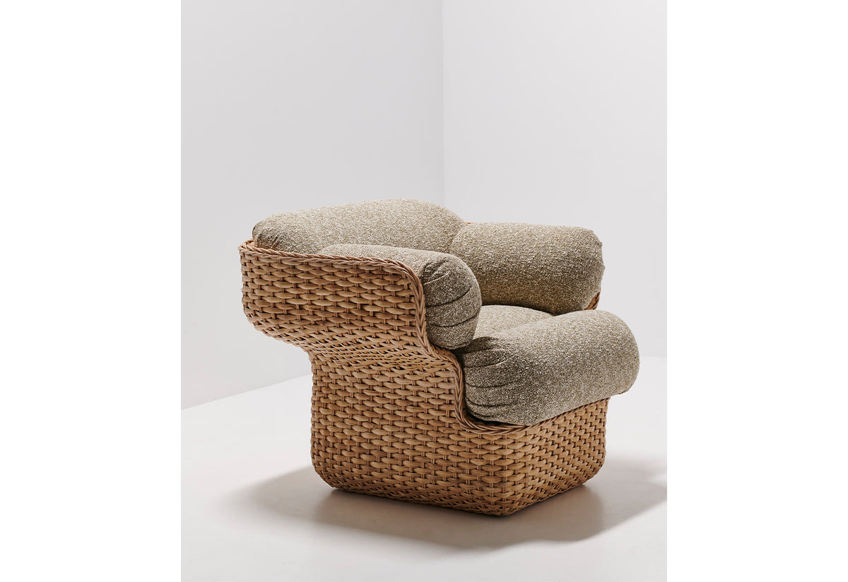 Basket lounge chair, 1967, Joe colombo, Gubi