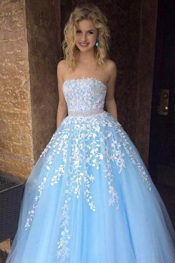 sky blue princess dress