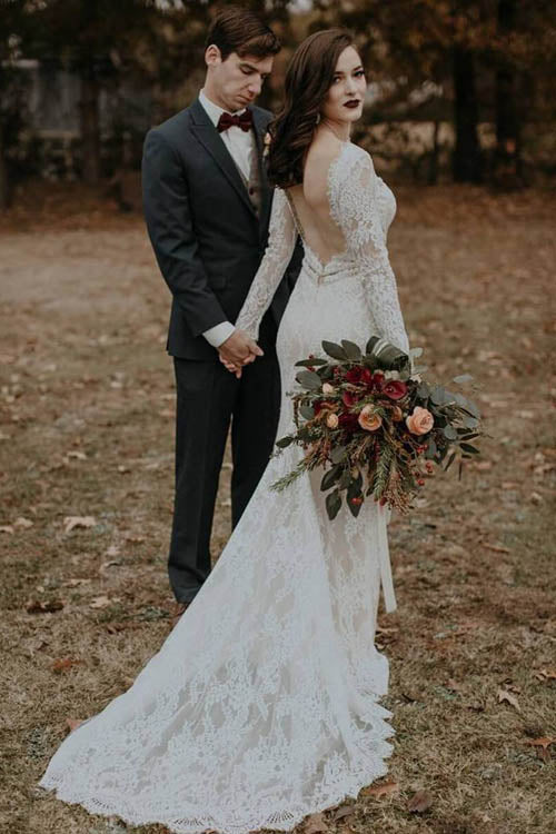 rustic lace bridesmaid dresses