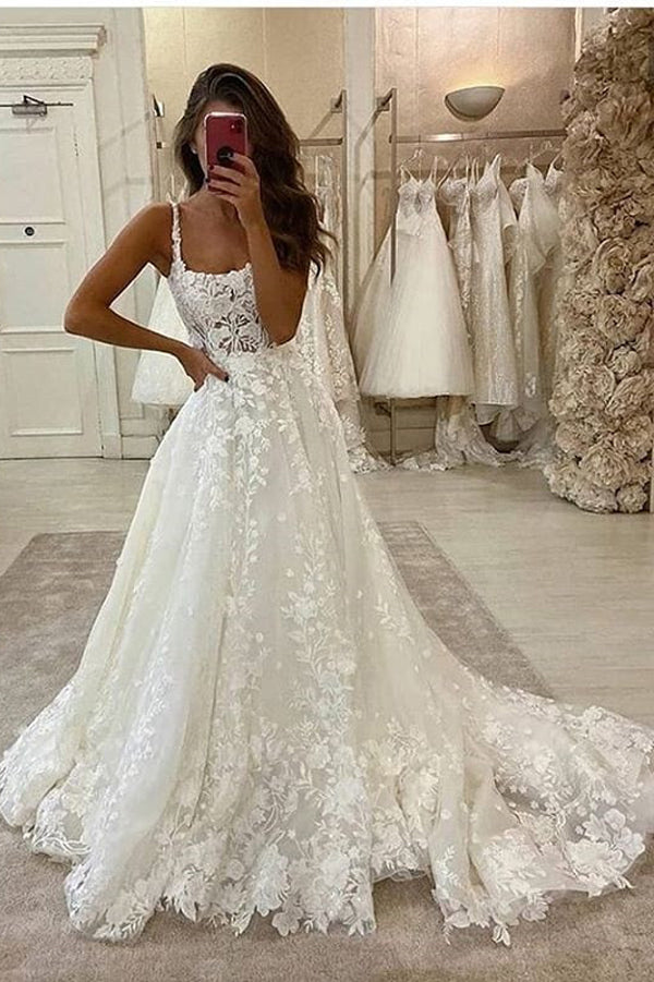 wedding dress back lace
