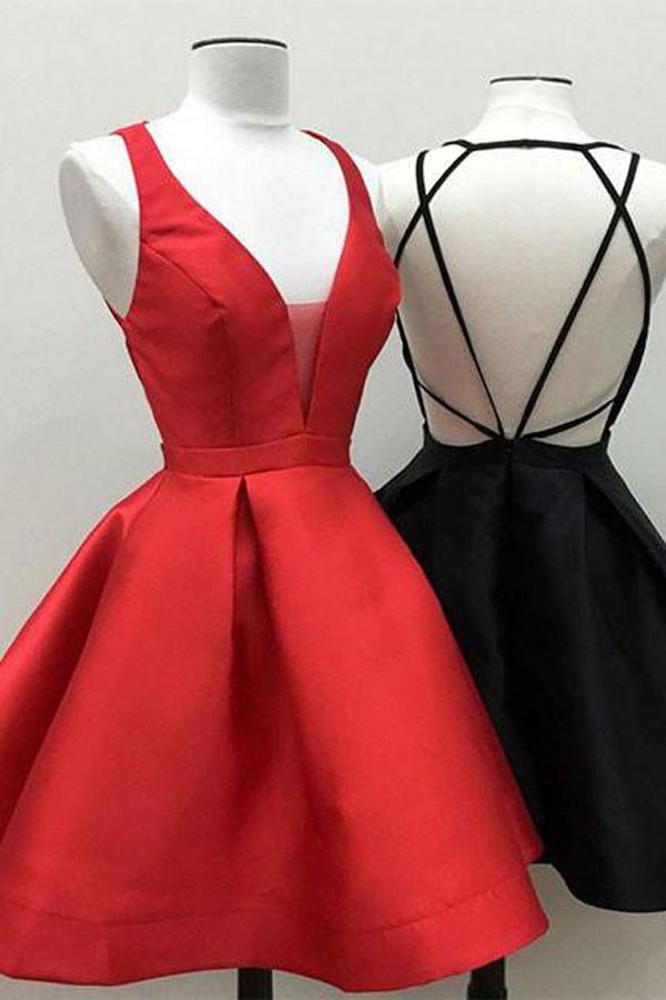 red homecoming dresses cheap
