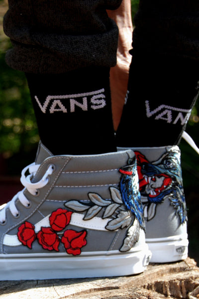 vans embroidered shoes