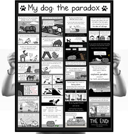 The oatmeal, my dog the paradox poster