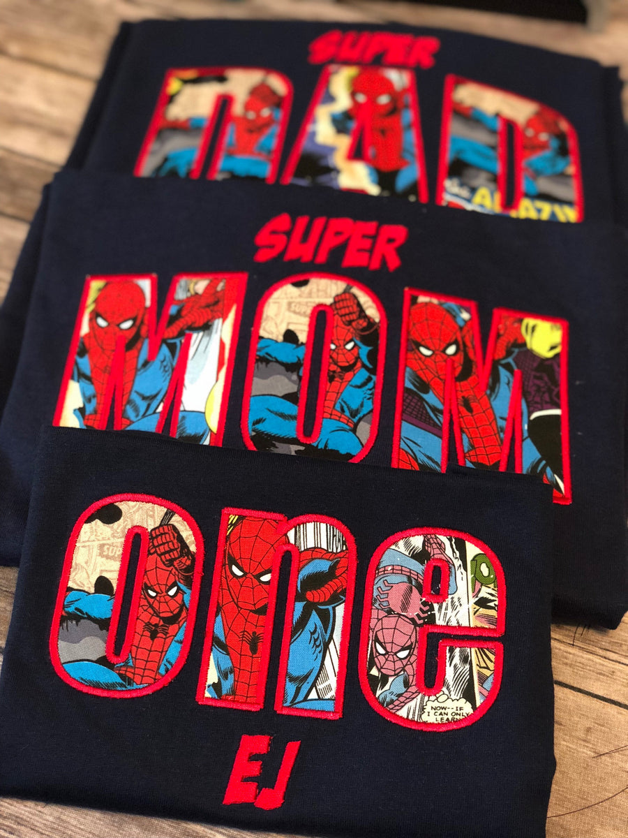 Spiderman Embroidered Party Shirts | Spider-man Birthday Shirt – Duit