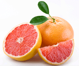 fresh organic pink grapefruit and tangerine spa collection