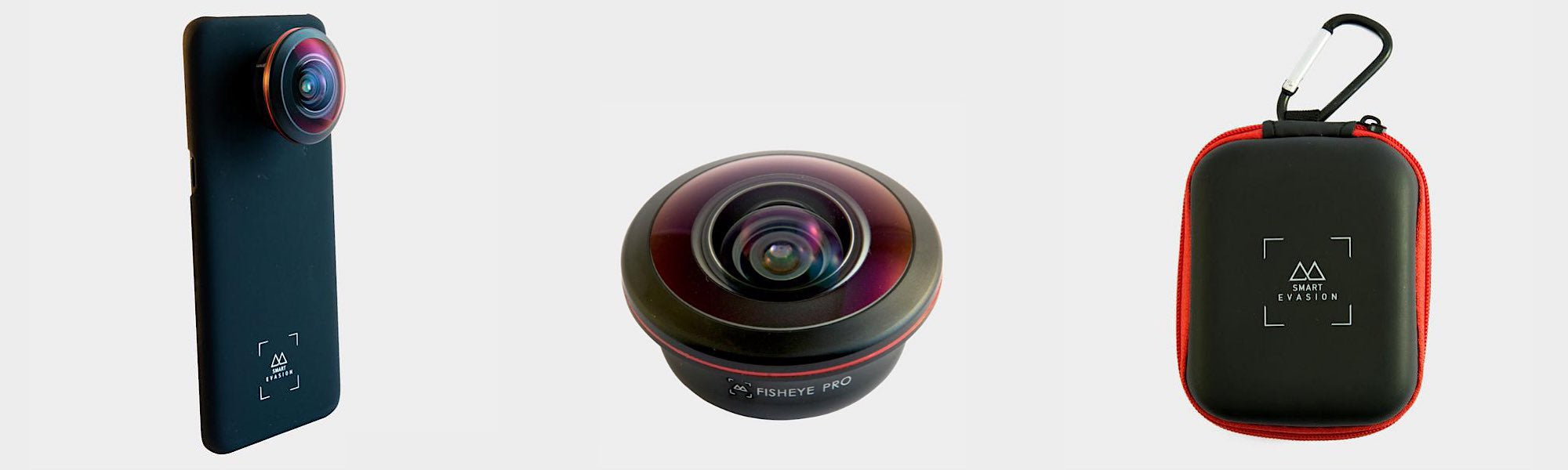 Coque et objectif photo video fish eye pro pour smartphone