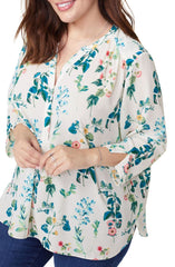 NYDJ Printed Blouse The Curvy Shop