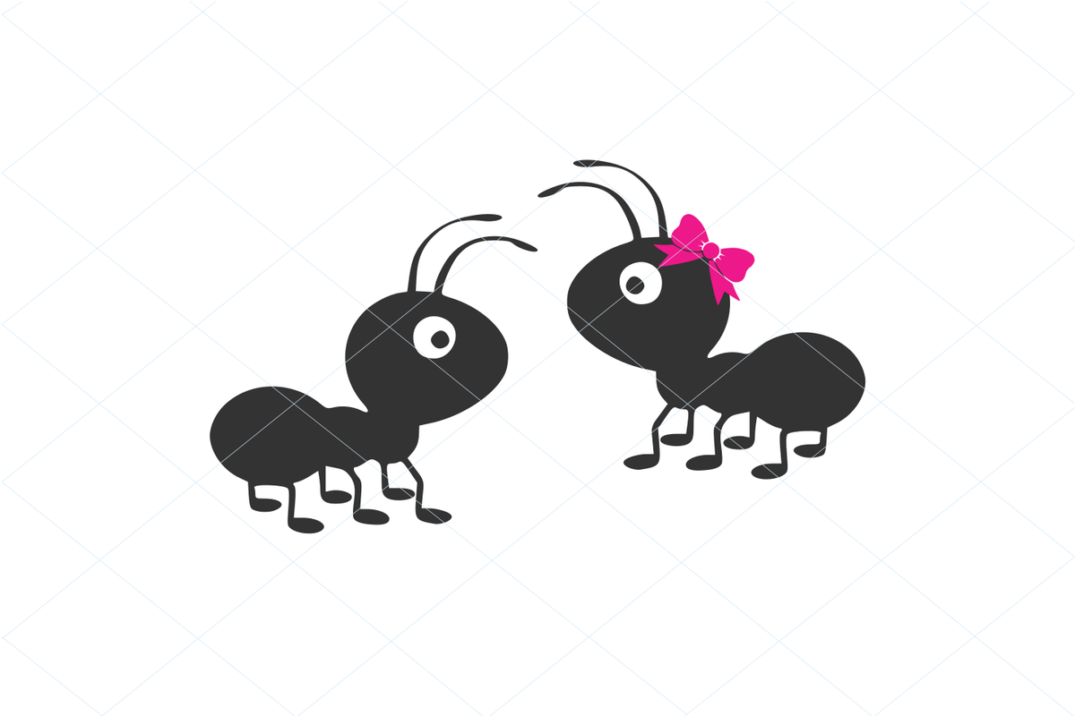 Cute ants svg, ants cut file, ants vector, ants silhouette, couple svg –  DESIGNS NOOK