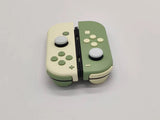Custom Nintendo Switch JoyCon Matcha Green & Light Cream Joycon Controller Shell with Buttons