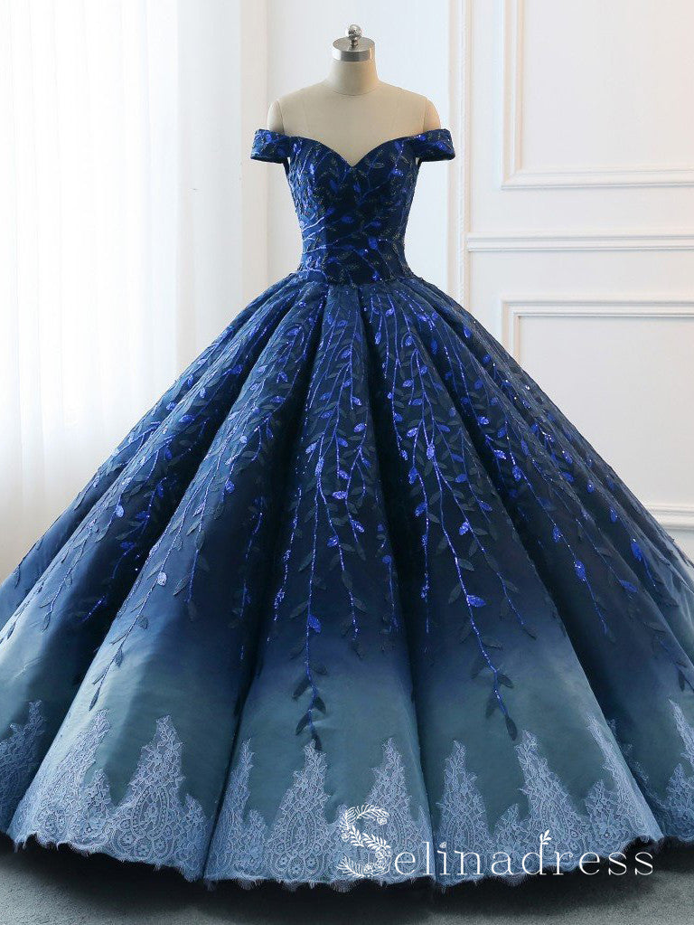 ombre ball gowns