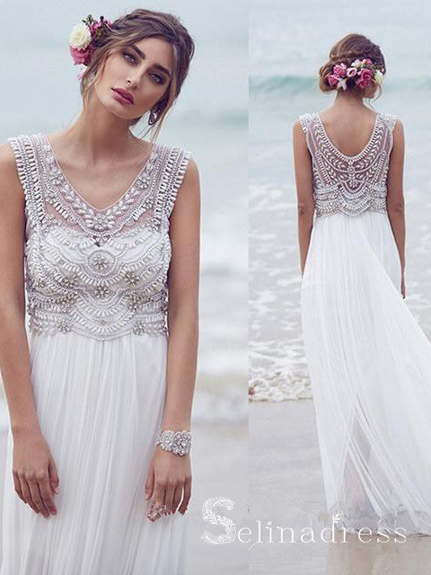 stunning beach wedding dresses