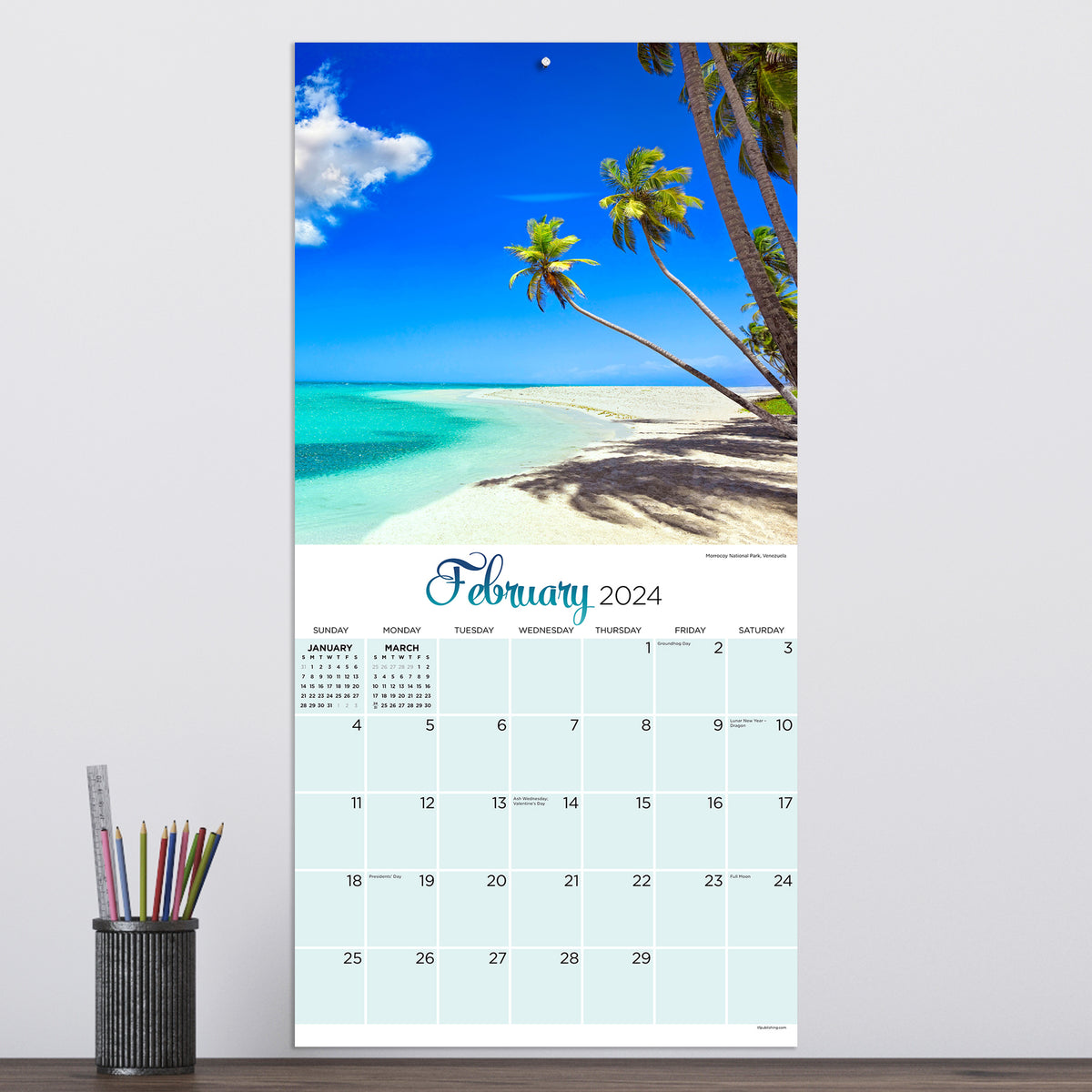 2024 Tropical Beaches Wall Calendar TF Publishing Calendars