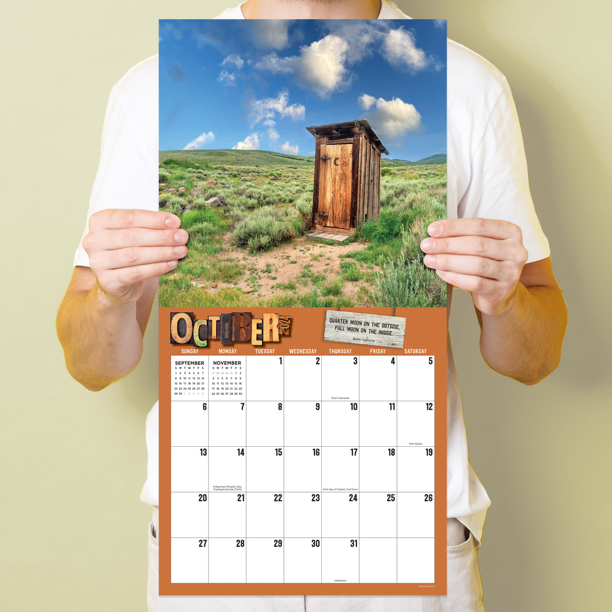 2024 Outhouses Wall Calendar TF Publishing Calendars + Planners