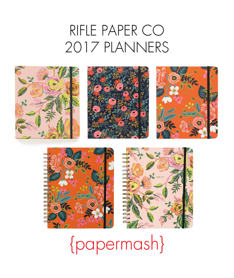 Rifle Paper Co 2017 planners