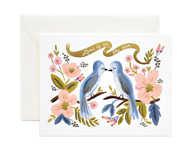 Rifle Paper Co love is in the air card