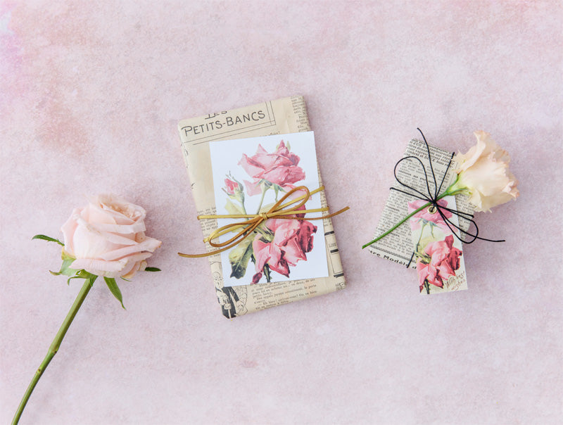 Vintage floral gift tags