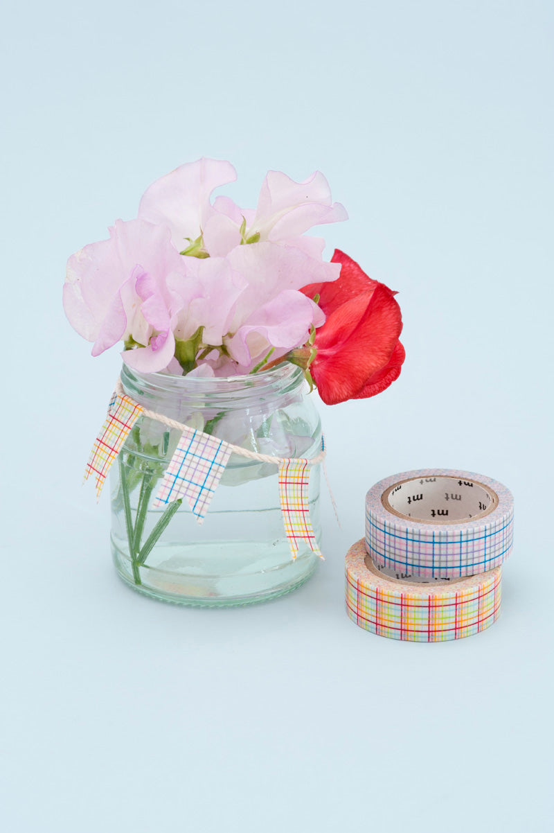 Washi tape mini bunting