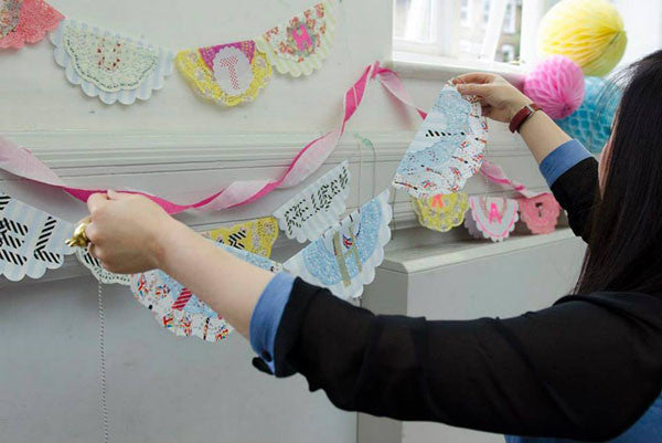 paper doily bunting