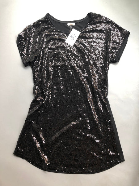 black sparkly christmas dress