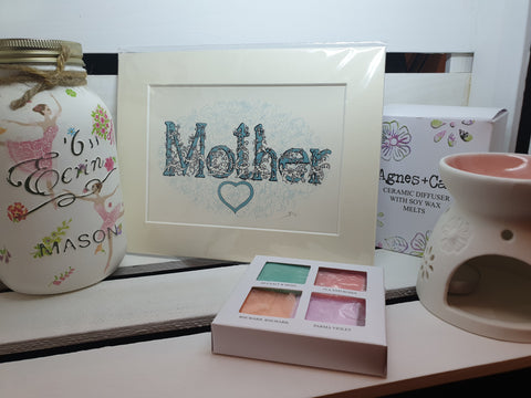 personalised name print mothers day gift