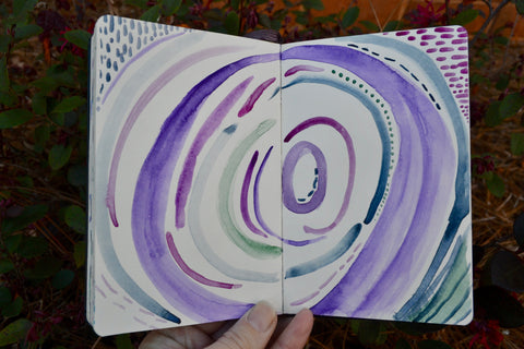 Moleskine art plus sketchbook in pocket size used by Amy Reader Artist in Charlotte, NC