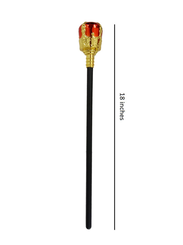 Kings And Queen Scepter for Kids Adults Toy King and Queen Scepter Cosplay Halloween Costume Fancy Dress-Up and Role Play King Scepter Wands Queen Costume Accessories King Crown King Scepter Wand 
